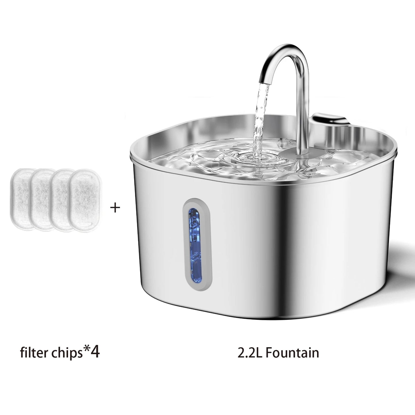 Purrify Stainless Steel Water Fountain 1 Year Kit