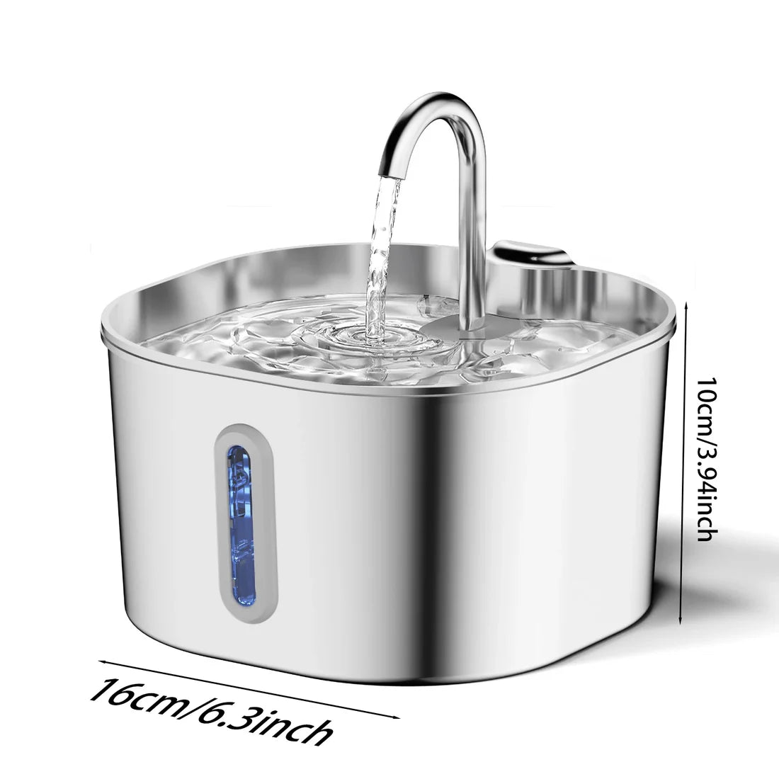 Purrify Stainless Steel Water Fountain